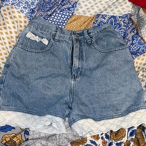LA blue jean shorts